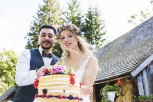 Boho-Brautpaar | Naked Cake